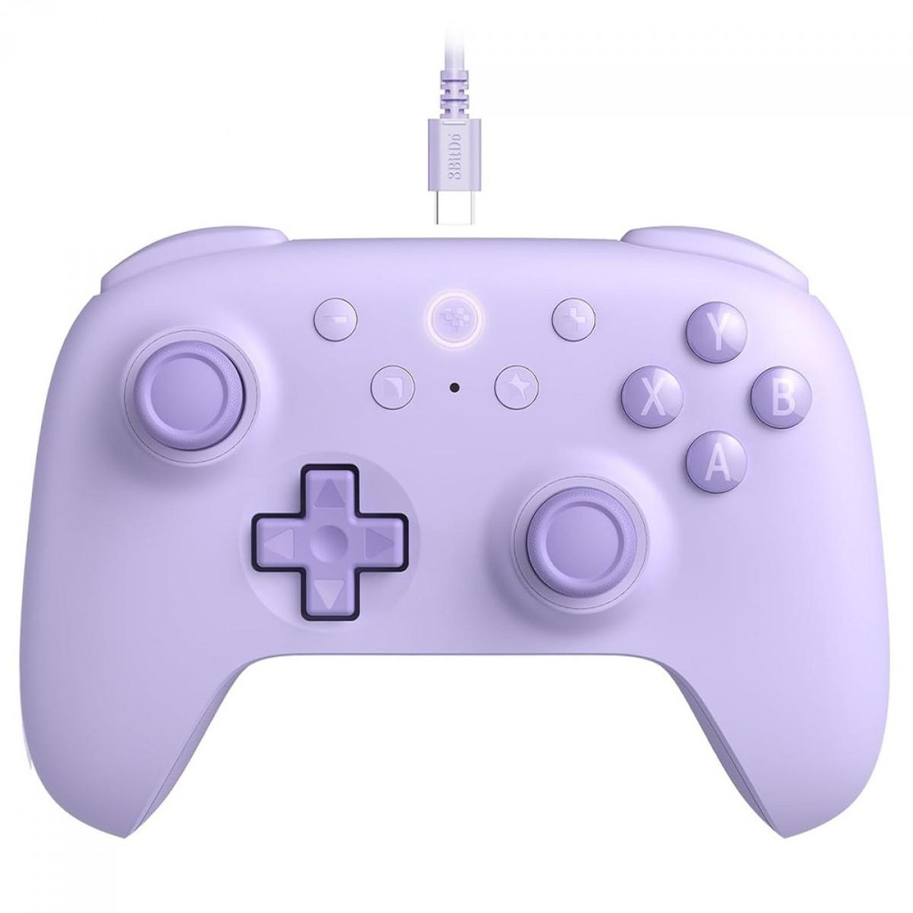 Controle Gamer 8BitDo Ultimate 2C, Com Fio, Hall Effect, Roxo, 82CD01
