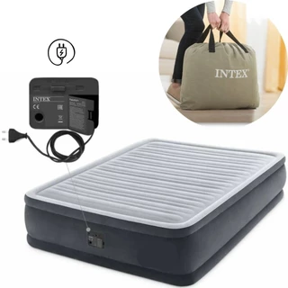 Colchão Casal Inflável Intex Dura Beam Comfort Plush C/ Bomba Elétrica Embutida 127v em Oferta na Shopee