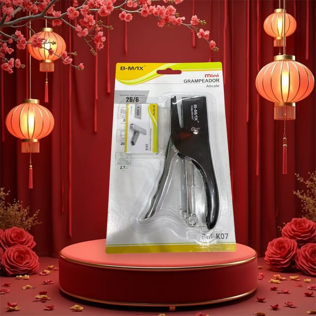 Kenux Grampeador Alicate Metal 25 Folhas 26/6 - 24/6 Grampline BM-K07 ...