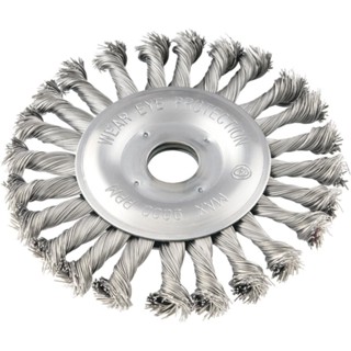 Escova de aço inox circular torcida 4.1/2" x 1/2" x 7/8 - Vonder