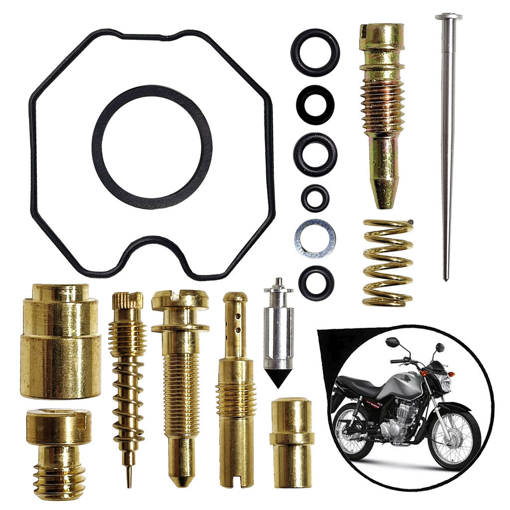 Reparo Carburador Completo Honda Cg 125 Fan 2009 Até 2016