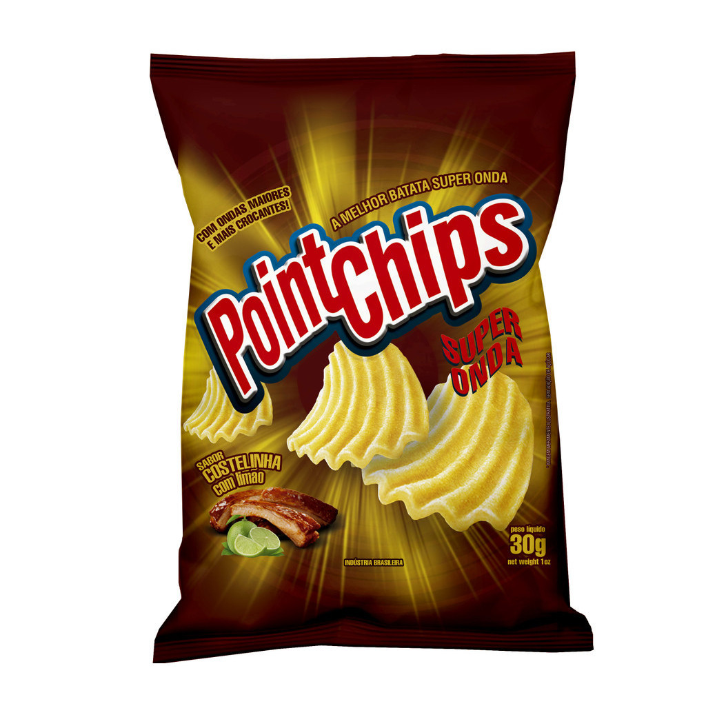 BATATA CHIPS POINT CHIPS 30G COSTELINHA COM LIMÃO C/24 | Shopee Brasil
