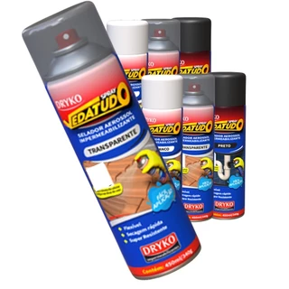 KIT C/ 3 Borracha Líquida Impermeabilizante Spray Vedatudo Impermeável 400ML TRANSPARENTE - DRYKO