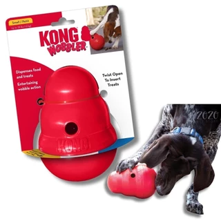 Kong Wobbler Brinquedo Interativo Para Cães Dispenser Para Ração e Petiscos