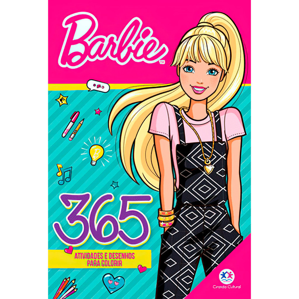 Livro Barbie 365 Atividades e Desenhos para Colorir - Ciranda Cultural |  Shopee Brasil