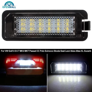 OPENMALL 1PC Luzes De Placa De Carro LED Lâmpada De Auto DC 12V Acessórios Com Cabo Para VW Golf 4 5 6 7 MK4 MK7 Passat CC Polo Scirocco L4Y6