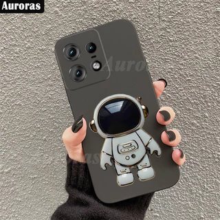 Para Moto Edge 50 Pro 50 Fusion 50 Ultra Phone Case De Borracha Macia À Prova De Choque Com Capa Traseira De Suporte De Astronauta Motorola