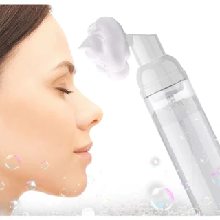 Promoção * Kit12*Frasco Pump Espumador Com Escova De Silicone Para Limpeza Facial Skin Care 120ml