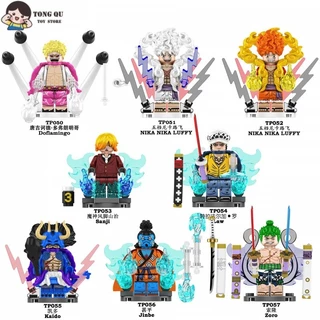 One PIECE Minifigures LUFFY Kaido Building Block Doll Collection Modelo de brinquedo de aniversário