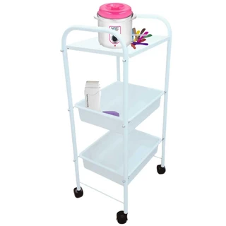 Carrinho Porta Esmalte Auxiliar salão tampo MDF em Oferta na Shopee