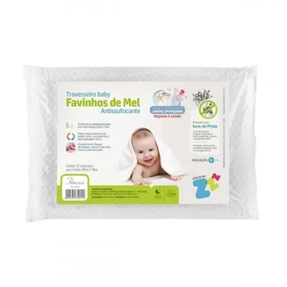 Travesseiro Antissufocante em Poliuretano 38x28cm Fibrasca Favinhos de Mel Z4941