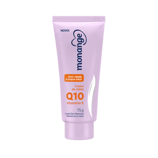 Creme Maos Hidratante Anti Idade Toque Seco Q10 Monange 75G