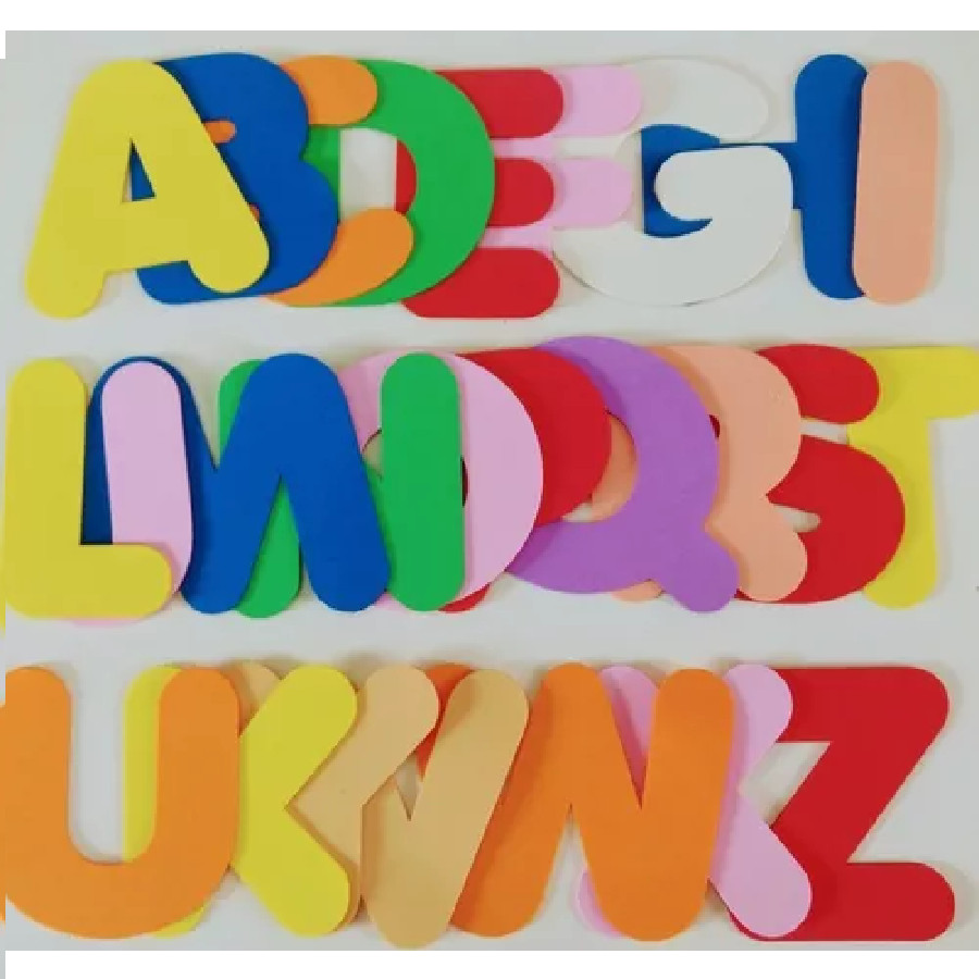 kit letras em eva alfabeto tamanho grande 13cm 2mm | Shopee Brasil