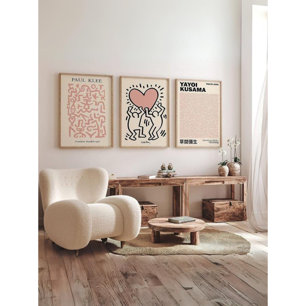 Kit 3 Quadros Decorativos Aesthetic No1