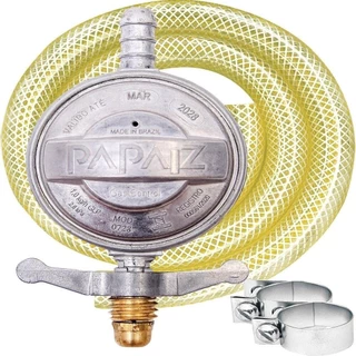 Regulador para Gás Papaiz 1Kg/h 904P2 c/ Mangueira 80cm em Oferta na Shopee