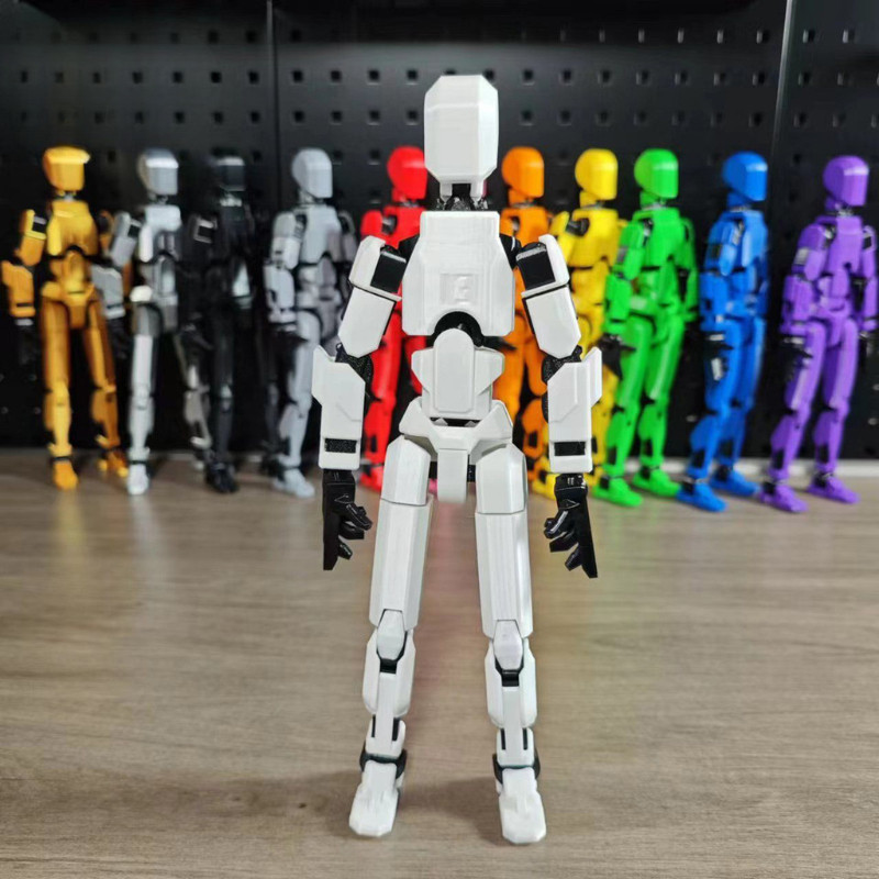 3D Robô Impressão De Ação De Caracteres Conector De Arma Decoração De Estátua De Móvel Mesa