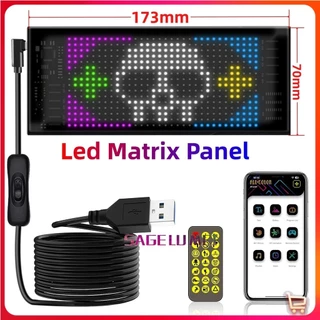 Tela De LED 5V USB Sinalização Luz De Publicidade Rolante Controle APP Bluetooth Painel De Mensagem Logotipo Padrão De Texto Personalizado