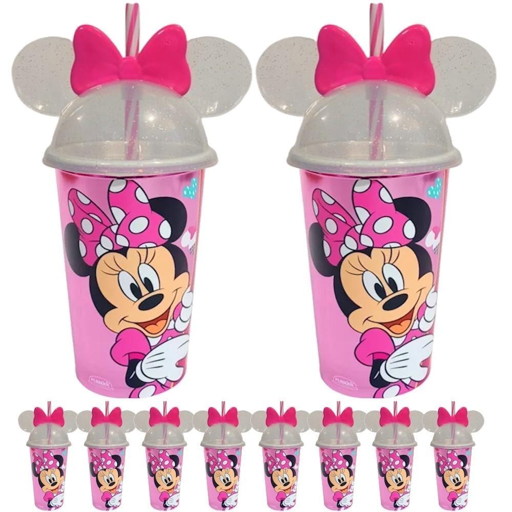 Copo Minnie Rosa 500ml Kit Festa Aniversario Lembrança 15 Un | Shopee ...