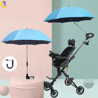Guarda-Chuva De Cadeira Com Clip 360 Graus Carrinho Ajustável Proteção UV De Praia Universal CRT