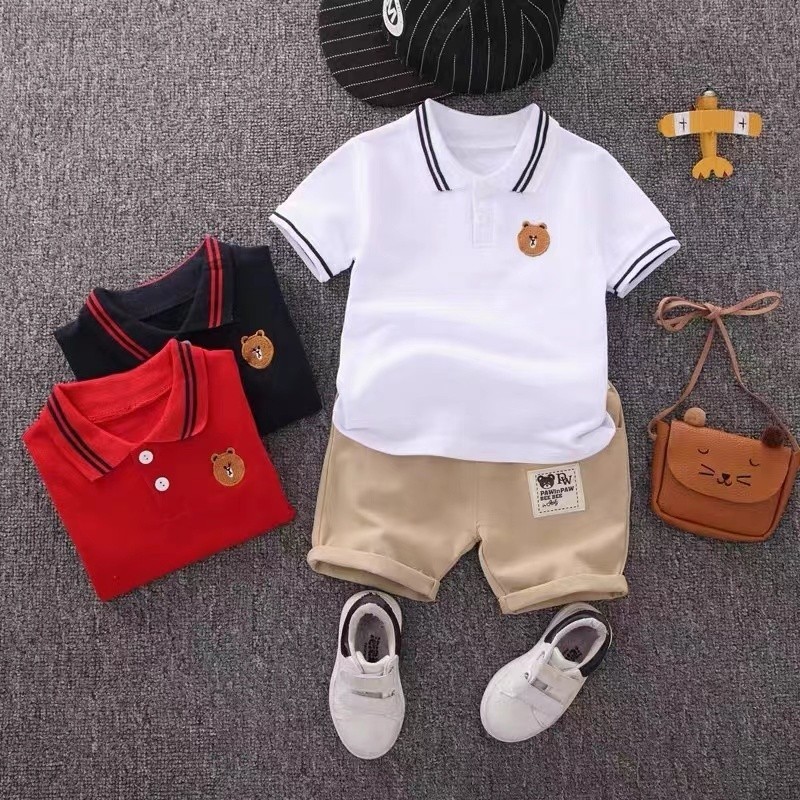 0-4 Anos De Idade Roupas Infantis Menino POLO Camisa E Desenho Animado ...