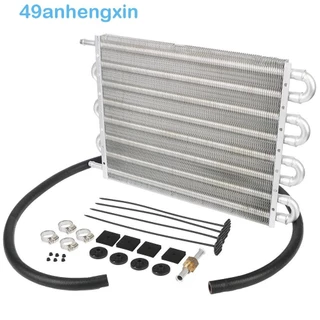 ANHENGXIN Refrigerador De Óleo De Motor , 4/6/8 Fileiras Sistema De Resfriamento Universal Traseiro-Diferencial , Kit Conversor Temperatura De Redução Automática Com Radiador De Transmissão De Tubo De Borracha Carro