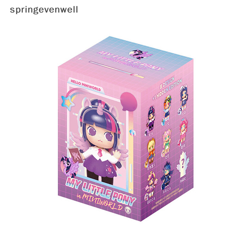 [Original Mini World Magic Pony Series Blind Box Toys Modelo De Caixa Cega Confirmar Estilo Fofo Novo