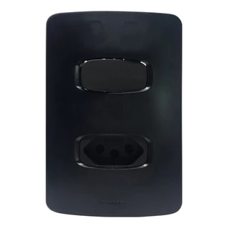 Conjunto Interruptor Simples + 1 Tomada 20A Gracia Maxx Alumbra