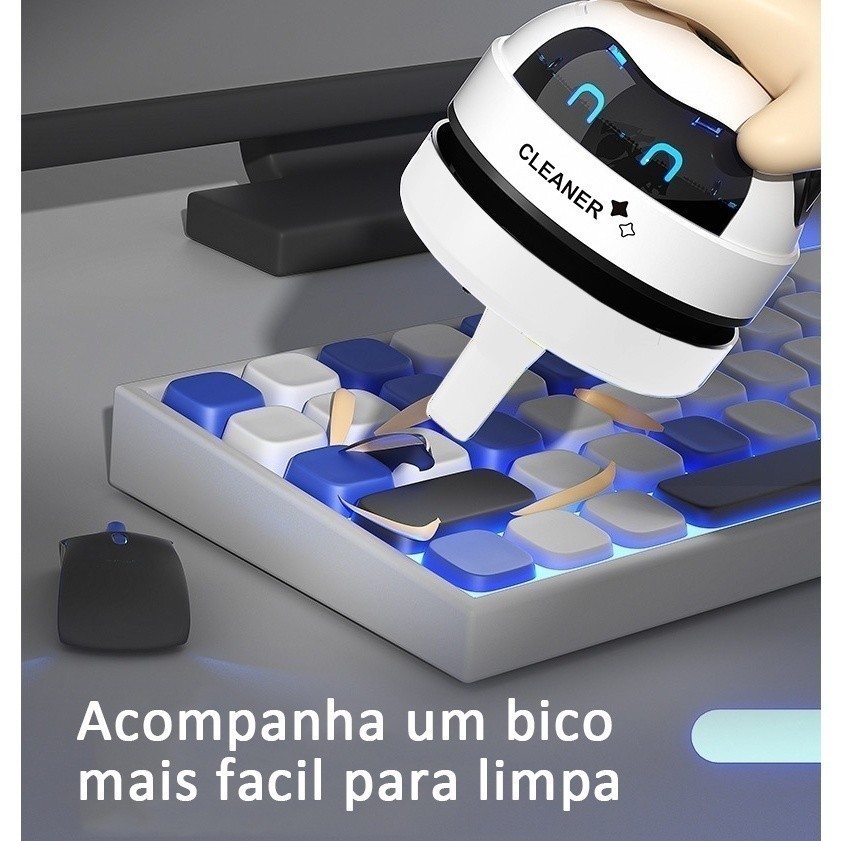 NOVO Mini Aspirador De Mesa Limpador Pó Teclado Migalhas Qaulidade