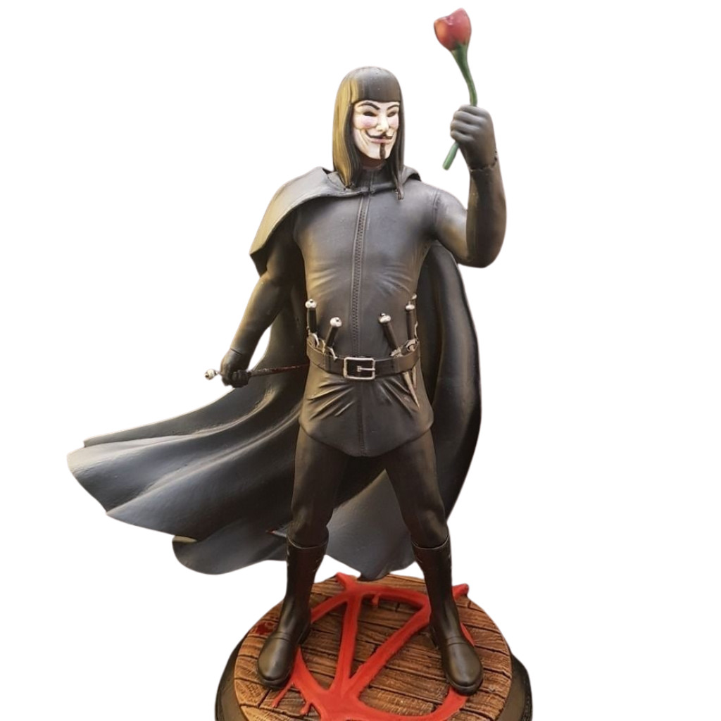 V de Vingança/V For Vendetta Action Figure Miniaturas Estatua
