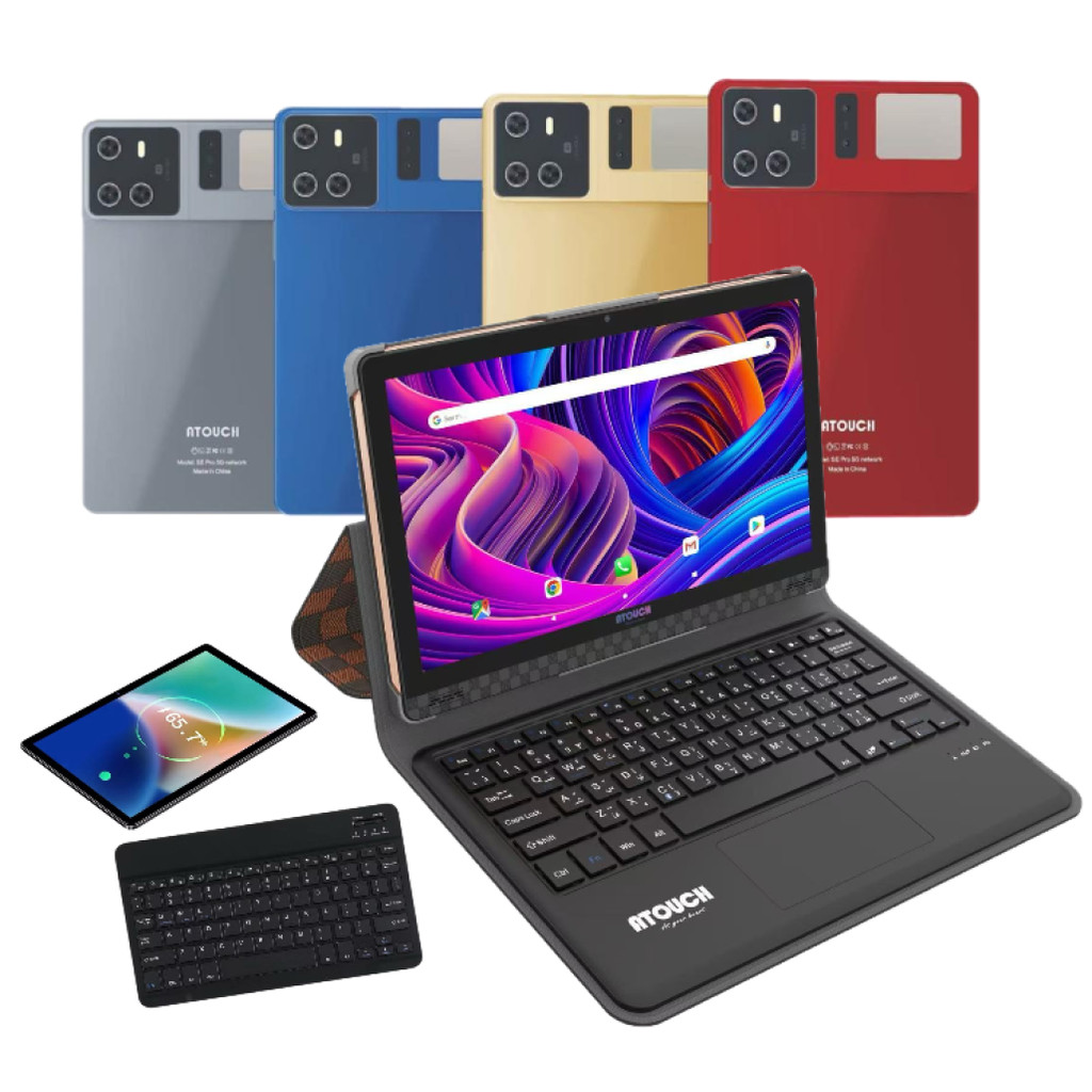 Tablet SE Pro128GB 6GB Ram A-touch Tela 10.1 Polegada 1280x800px IPS Caneta e Fone Android