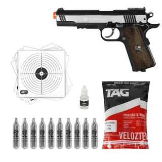 Pistola Airsoft 6mm 1911 Rossi Wingun BBs 0.20g Co2 10un