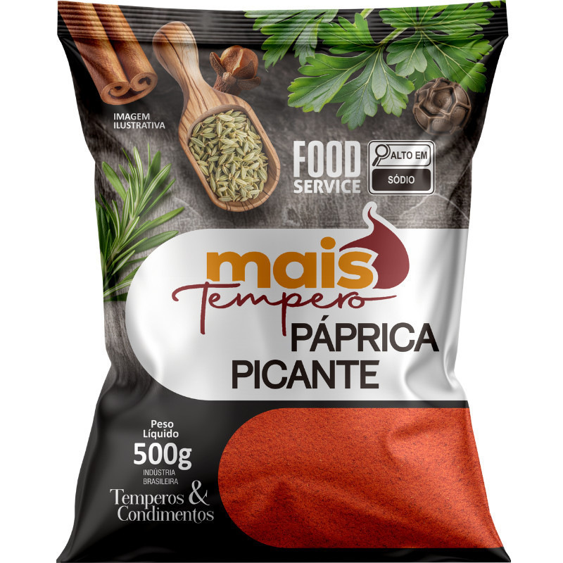 Paprica Picante 1kg Sabor Natural: Produtos Sem Conservantes e Sem Sal