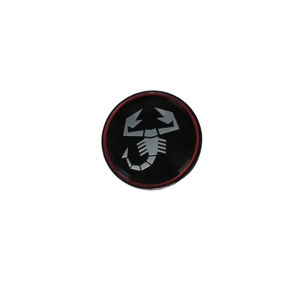Emblema Abarth Black Alumínio 55mm