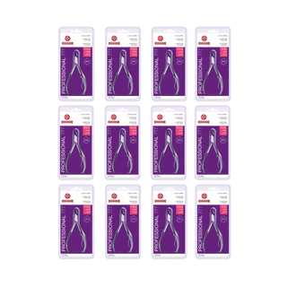 Kit com 12 Alicate Cutícula Manicure 777 Profissional Inox Mundial