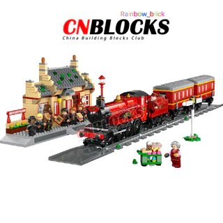 Harry Potter Series Hogwarts Express E Hogsmeade Station Blocos De Construção Montados Brinquedos Presentes Para Adultos Crianças