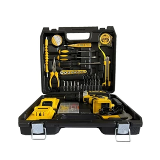 KIT Parafusadeira/Furadeira 3/8 21V TITANIUM c/136pçs e 2 Baterias