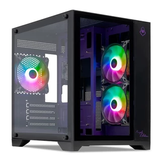 GABINETE GAMER MANCER CV100 PURPLE EDITION, ARGB, MID-TOWER, LATERAL DE VIDRO, PRETO MCR-CV100-PEB