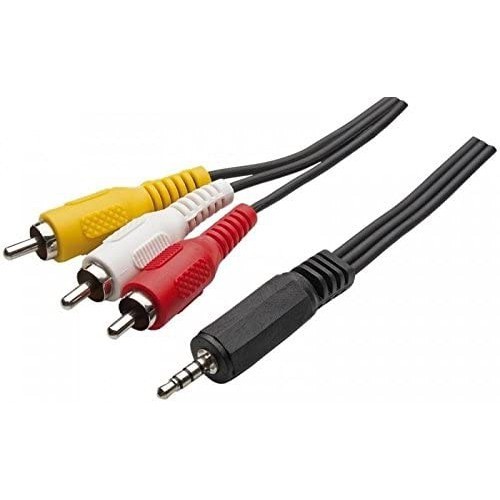 Cabo Adaptador P3 X 3RCA RCA para TV BOX Raspberry Tv Celular Gps Dvd Audio Video