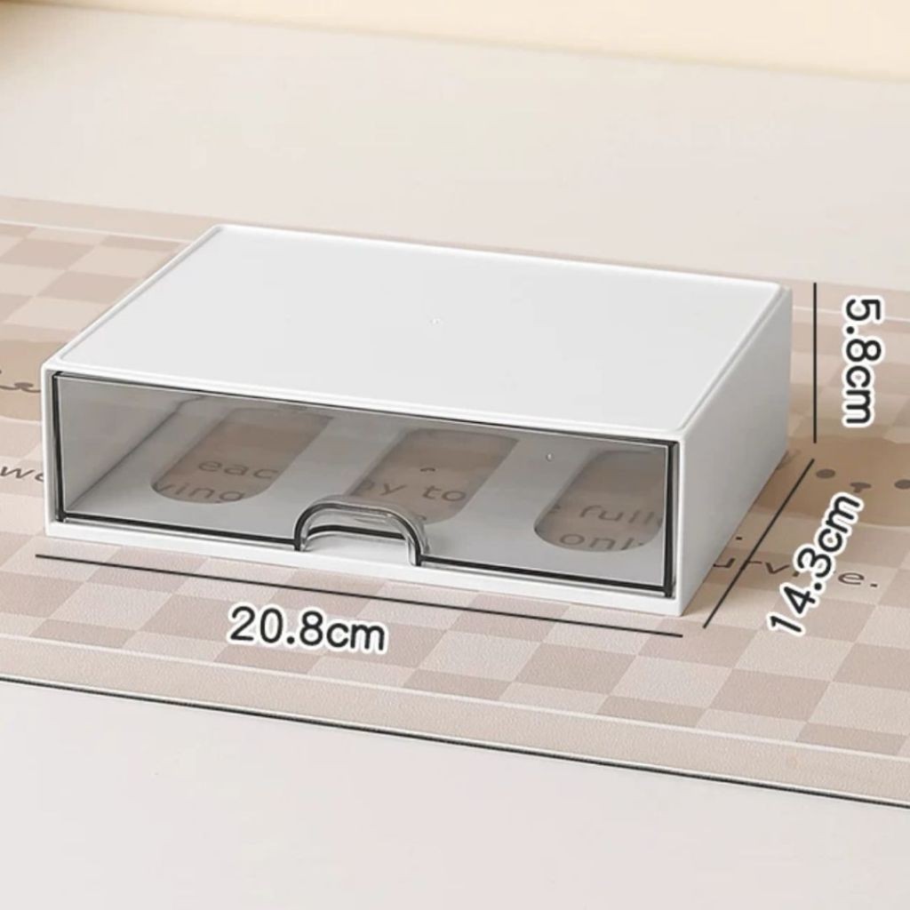 Organizador De Mesa Com Gavetas De Armazenamento De Porta De Armário Transparente, Caixa Maquiagem