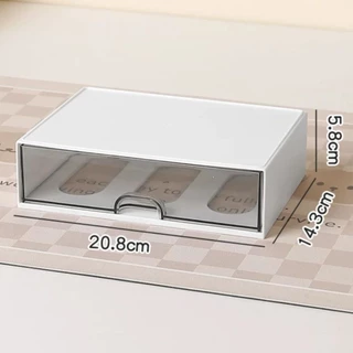Organizador De Mesa Com Gavetas De Armazenamento De Porta De Armário Transparente, Caixa Maquiagem