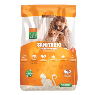 Areia Sanitária Para Gatos Cat Sec 3kg Neutro Biodegradável