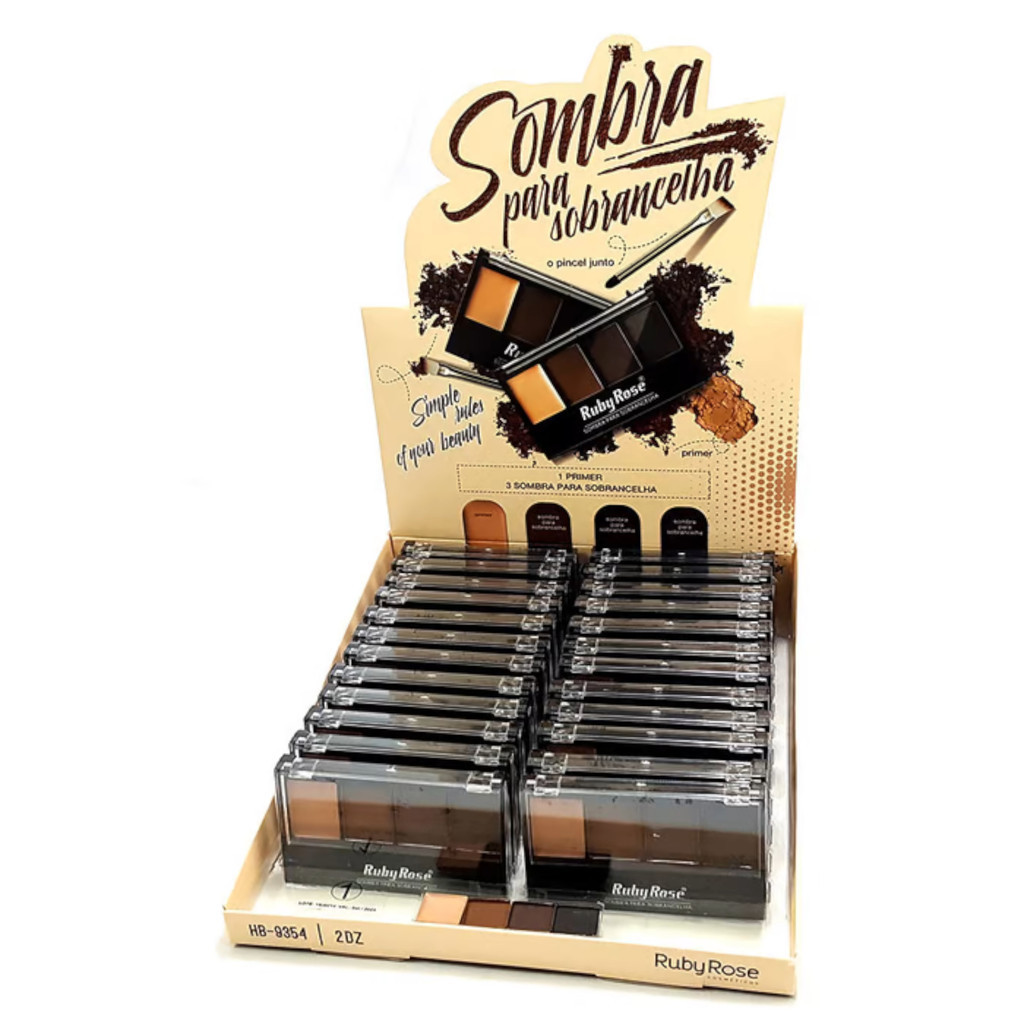 Box kit 24 Unidades Quarteto de Sombra Ruby Rose | Shopee Brasil