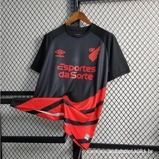 23 /24 A-P Atlético Paranaense Away Camisa de Futebol Masculina Camisa Esportiva Preta E5ME BO31