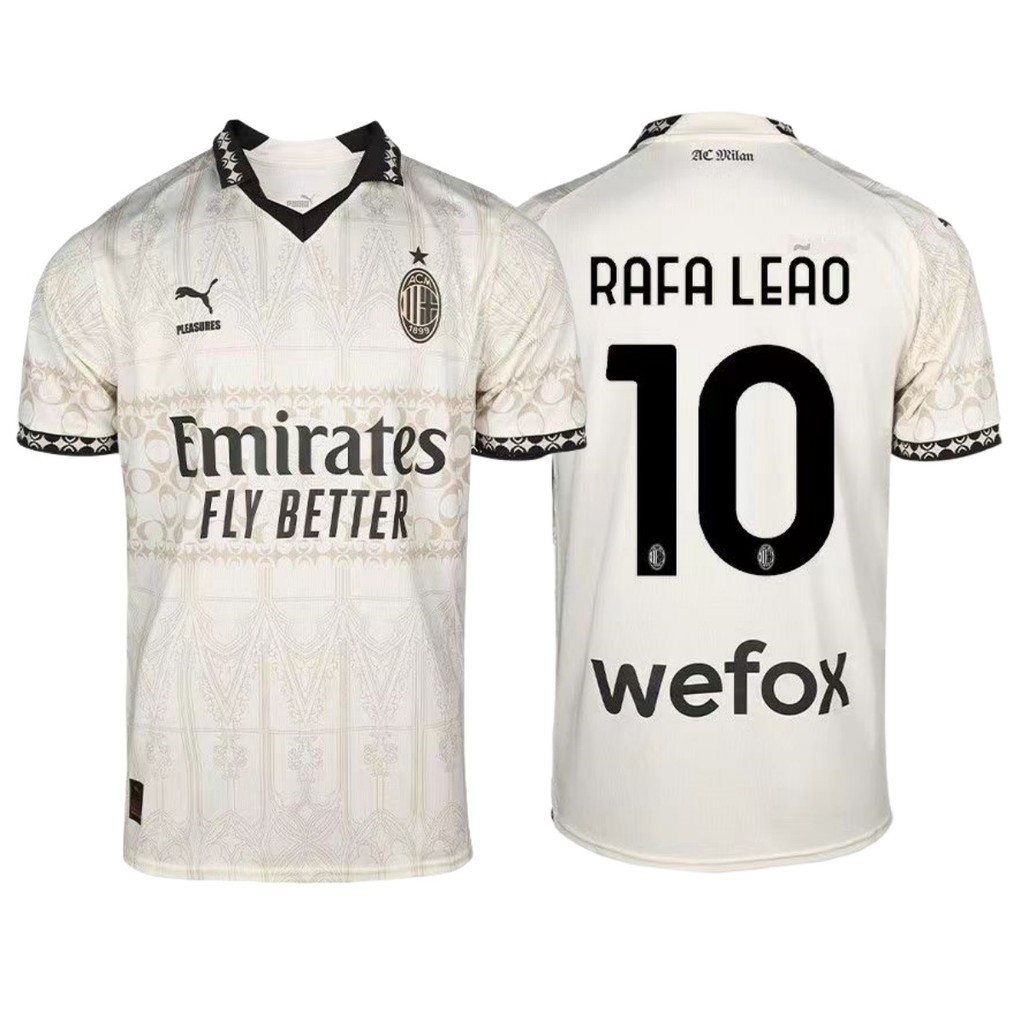 Torcedores Issue 23/24 AC Milan 4a Camisa De Futebol Branca S-4XL , Pode Adicionar Seu Nome E Número
