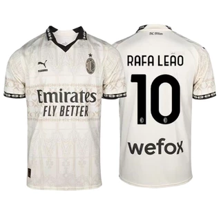Torcedores Issue 23/24 AC Milan 4a Camisa De Futebol Branca S-4XL , Pode Adicionar Seu Nome E Número