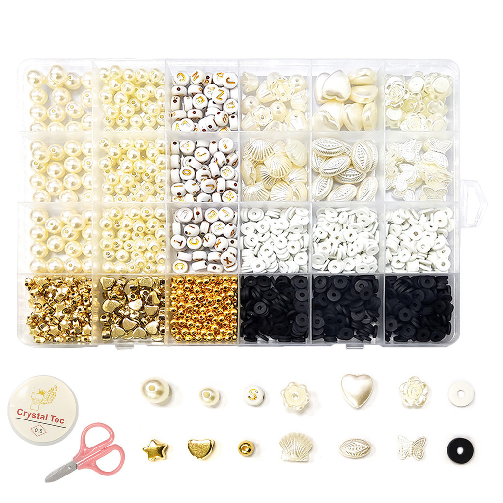 DAZZY Kit Miçangas Colorida 1000 Pç P/fazer Pulseiras E Brinde Diy DIY-610