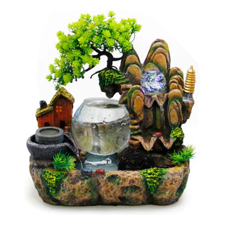 Cascata Fonte Agua Decorativa Artificial Relaxante