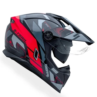 Capacete Masculino Bieffe B-Trail Conquest Vermelho Moto