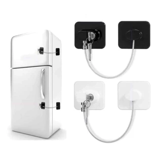 Trava De Segurança Para Geladeira Porta Gaveta Armário Proteção Tranca Com Chave Anti Furto Crianças em Oferta na Shopee