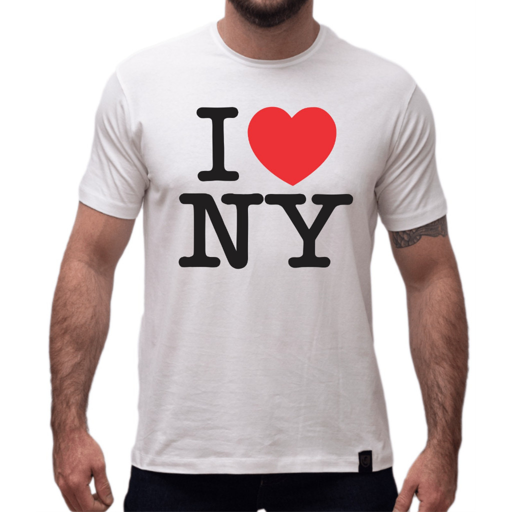 RB Camiseta Camisa Masculina I Love New York Oferta